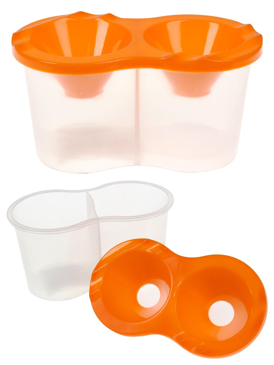 ფუნჯის ჭიქა ორგანყოფილებიანი